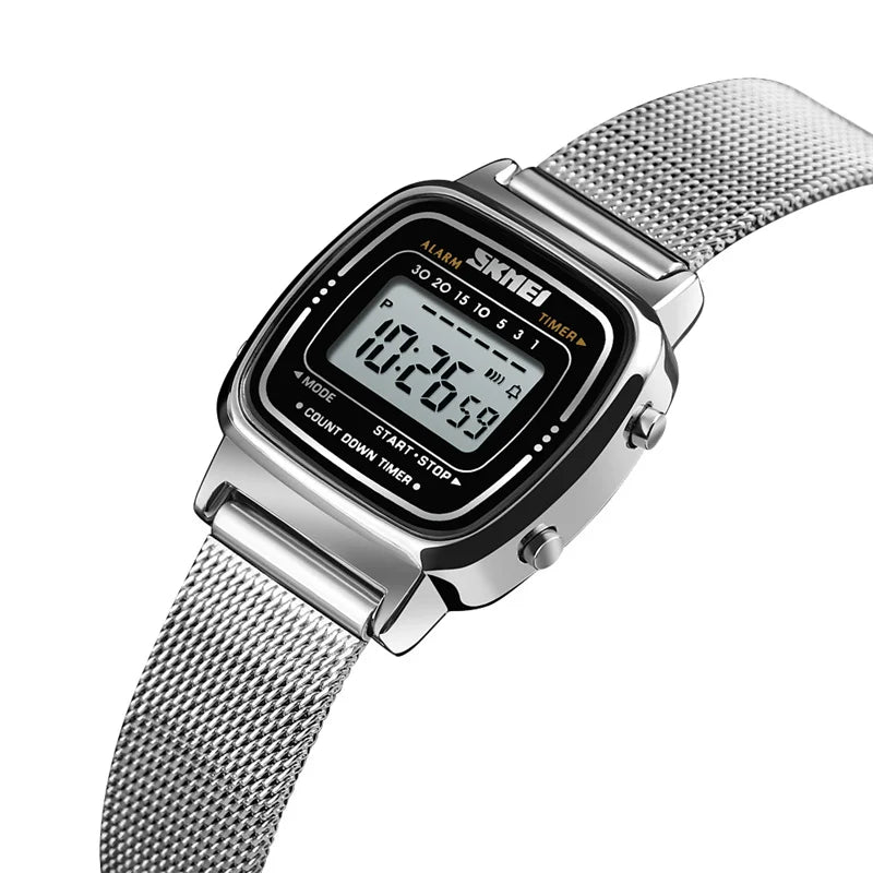 Reloj Digital Retro Mini – Estilo Vintage & Multifunción