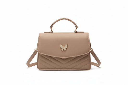 Bolso Monarca – Broche Dorado & Diseño Acolchado Chevron