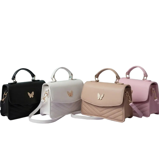 Bolso Monarca – Broche Dorado & Diseño Acolchado Chevron